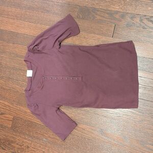 GAP Women's Plum Button-Up Tee
